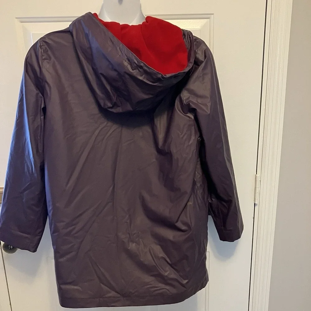 Boden Rainy Day Fleece Lined Women's‎ Rain Coat Large Purple UK-14/16 US-12/14?